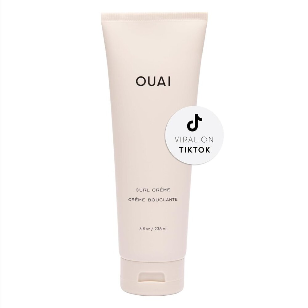 NEW OUAI Curl Cream - Curl Defining Cream for Hydrated, Shiny Curls - 8 oz